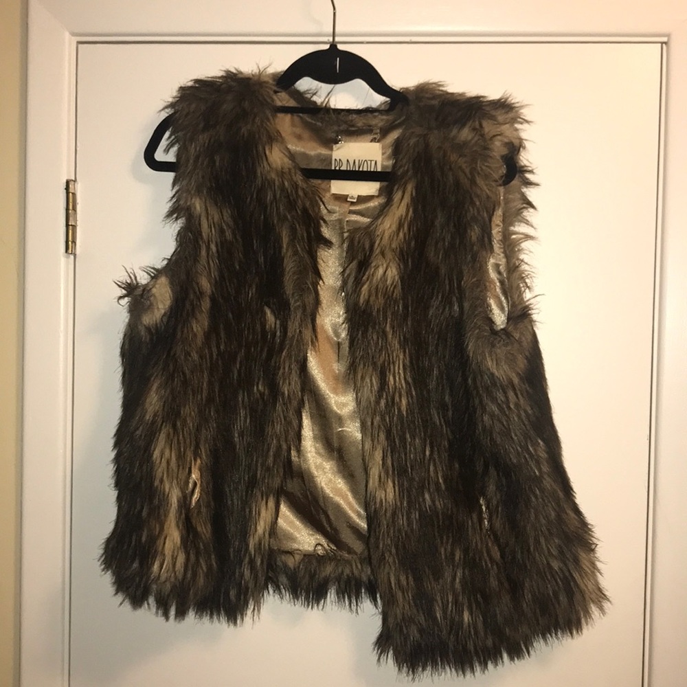 Faux fur vest